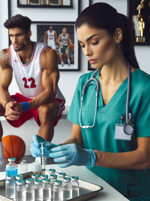 Bactericidal water injections: supporting athletes' health
