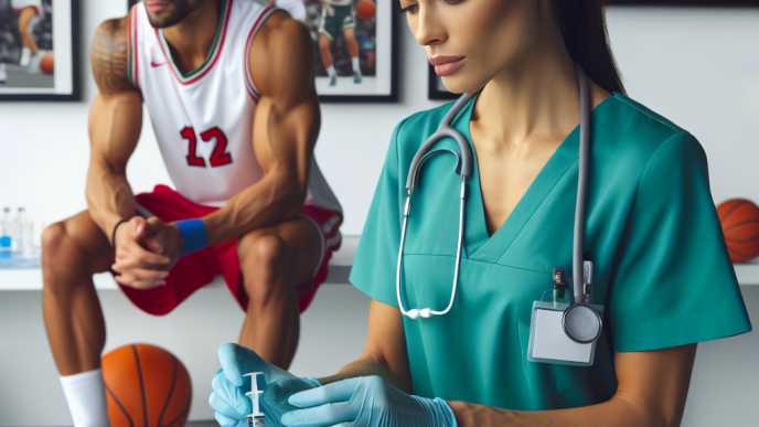 Bactericidal water injections: supporting athletes' health