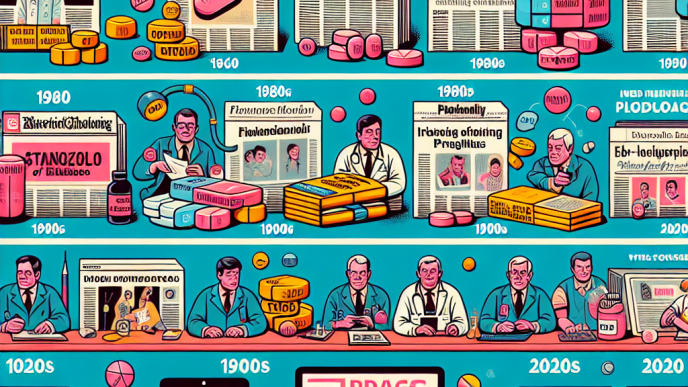 Media coverage of stanozololo compresse through the decades