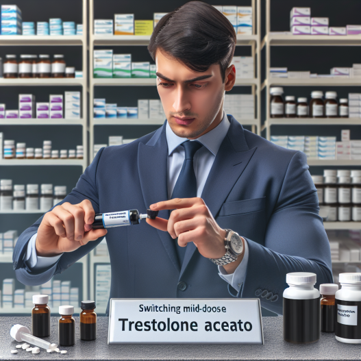 Switching doses mid-cycle for trestolone acetato