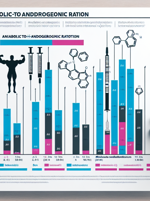 Anabolic-to-androgenic ratio of methandienone injection compared to others