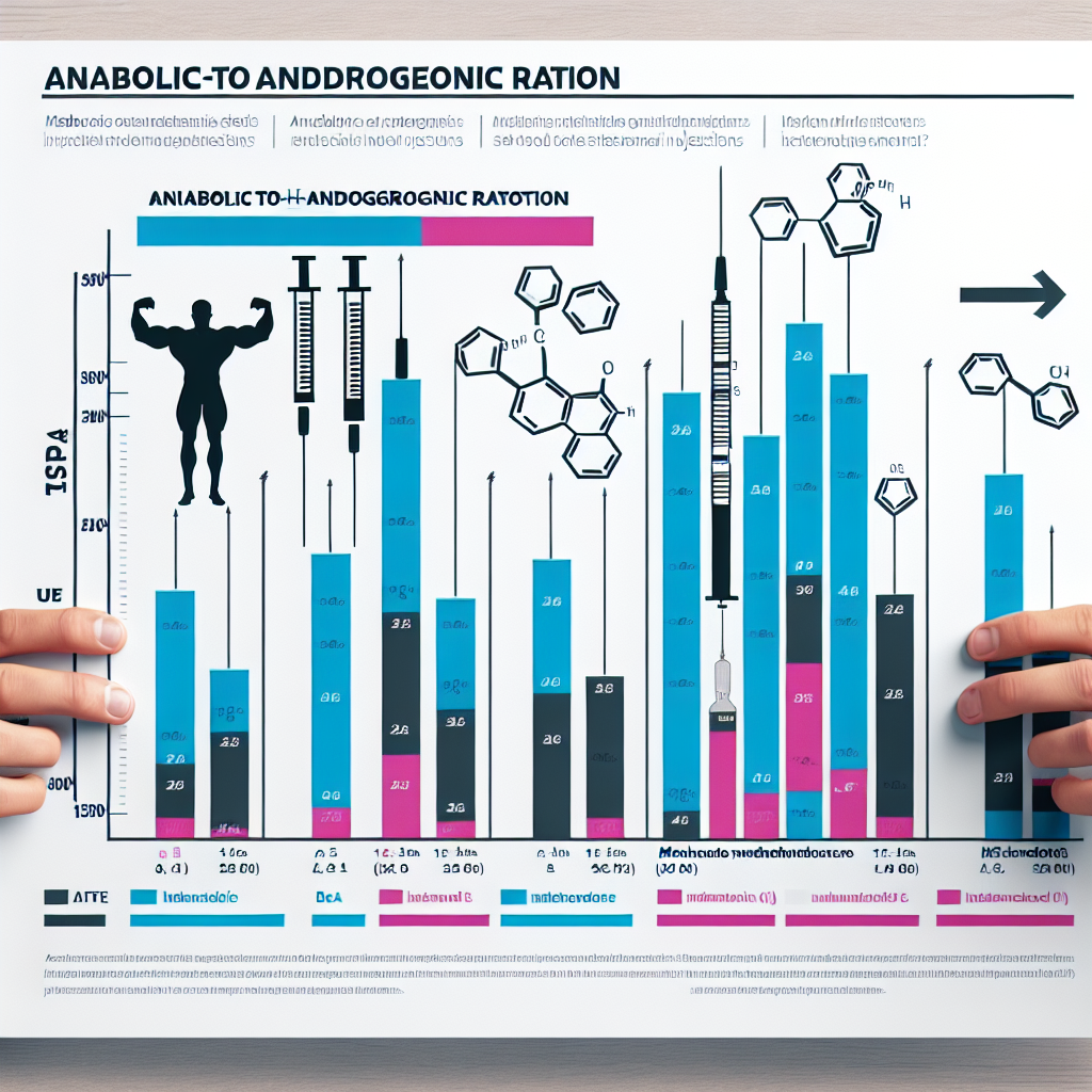 Anabolic-to-androgenic ratio of methandienone injection compared to others